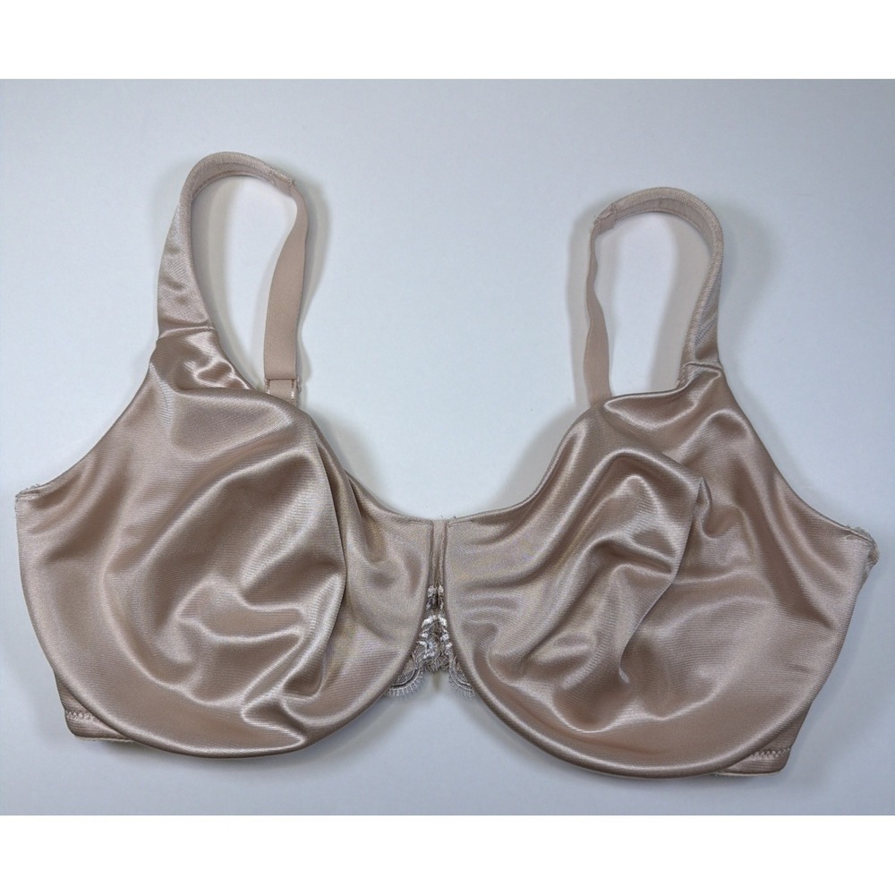 Soma Bra 36DDD Sensuous Sides 3 inch Minimizer Unlined Underwire Nude Satin Cups